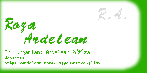 roza ardelean business card